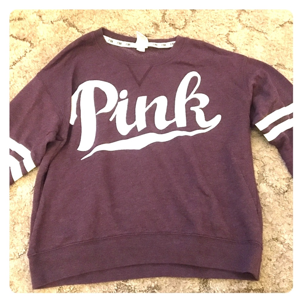 Pink pullover sweatshirt